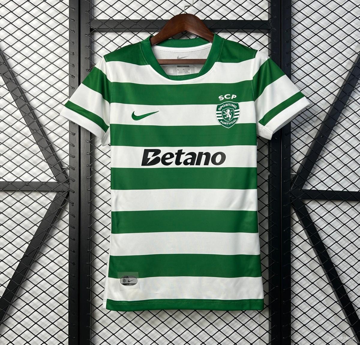 Camiseta de fútbol Sporting CP 2025/26 LOCAL MANGA CORTA VERSION FAN